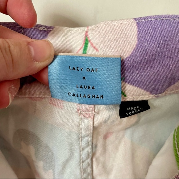 Lazy Oaf x Laura Callaghan Cover To Cover Unisex Pants Size 26 - Picture 14 of 16